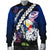 Philippines Men's Bomber Jacket - Butterfly Sampaguita Flower - Polynesian Pride