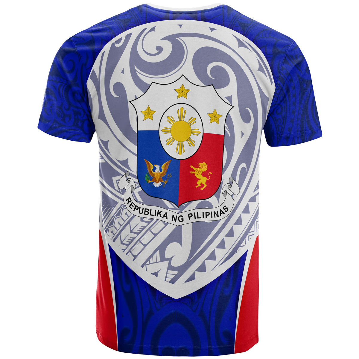 Philippines T Shirt Polynesian Pattern Sport - Polynesian Pride