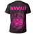 Hawaii Kakau Coat of Arms T Shirt Pink - Polynesian Pride