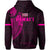 Polynesian Kakau Kanaka Flag of Hawaii Zip Hoodie Pink - Polynesian Pride