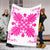 Hawaiian Quilt Maui Plant And Hibiscus Premium Blanket - Pink White - AH - Polynesian Pride