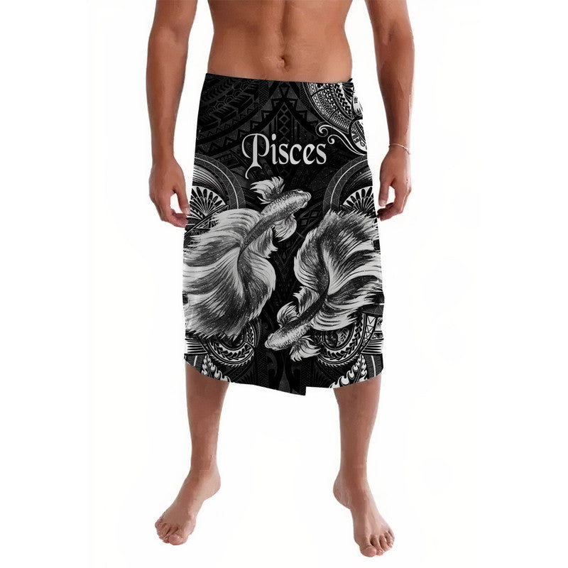 Pisces Zodiac Polynesian Lavalava Unique Style Black LT8 Black - Polynesian Pride