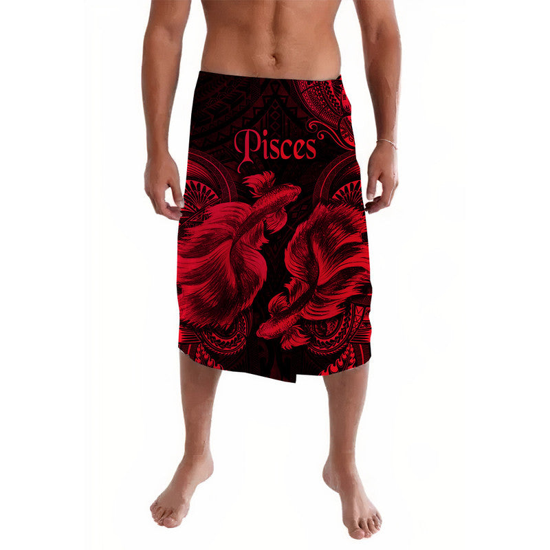 Pisces Zodiac Polynesian Lavalava Unique Style Red LT8 Red - Polynesian Pride