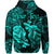 Custom Pisces Zodiac Polynesian Zip Hoodie Unique Style Turquoise LT8 - Polynesian Pride