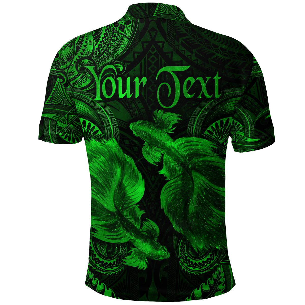 Custom Pisces Zodiac Polynesian Polo Shirt Unique Style Green LT8 - Polynesian Pride
