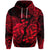 Custom Pisces Zodiac Polynesian Zip Hoodie Unique Style Red LT8 - Polynesian Pride