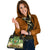 Pohnpei Shoulder Handbag - Polynesian Gold Patterns Collection - Polynesian Pride