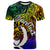 Pohnpei Custom T Shirt Rainbow Polynesian Pattern Unisex Rainbow - Polynesian Pride