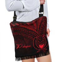 Pohnpei Boho Handbag - Red Color Cross Style - Polynesian Pride