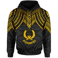 Pohnpei Hoodie Micronesian Pattern Armor Style - Polynesian Pride