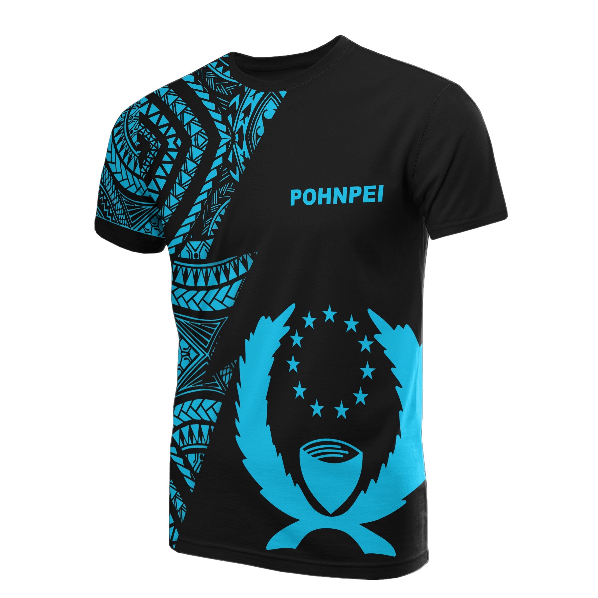 Pohnpei T Shirt Micronesian Pattern Neon Flash Style Unisex Neon - Polynesian Pride