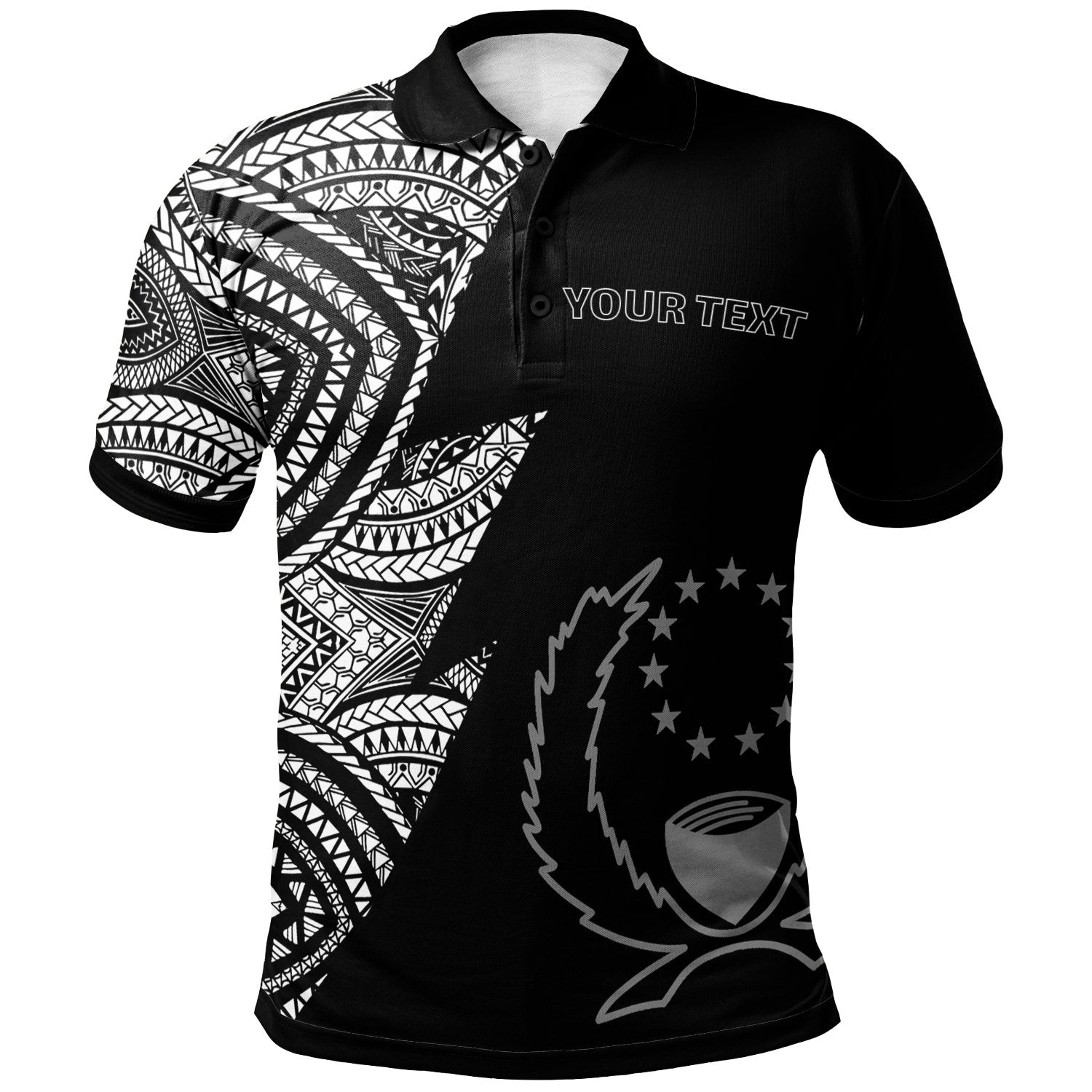 Pohnpei Custom Polo Shirt Flash Style White Unisex White - Polynesian Pride