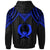 Pohnpei Hoodie Polynesian Armor Style Blue - Polynesian Pride