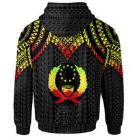Pohnpei Custom Hoodie Polynesian Armor Style Reagge - Polynesian Pride