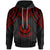 Pohnpei Custom Hoodie Polynesian Armor Style Red Unisex Red - Polynesian Pride