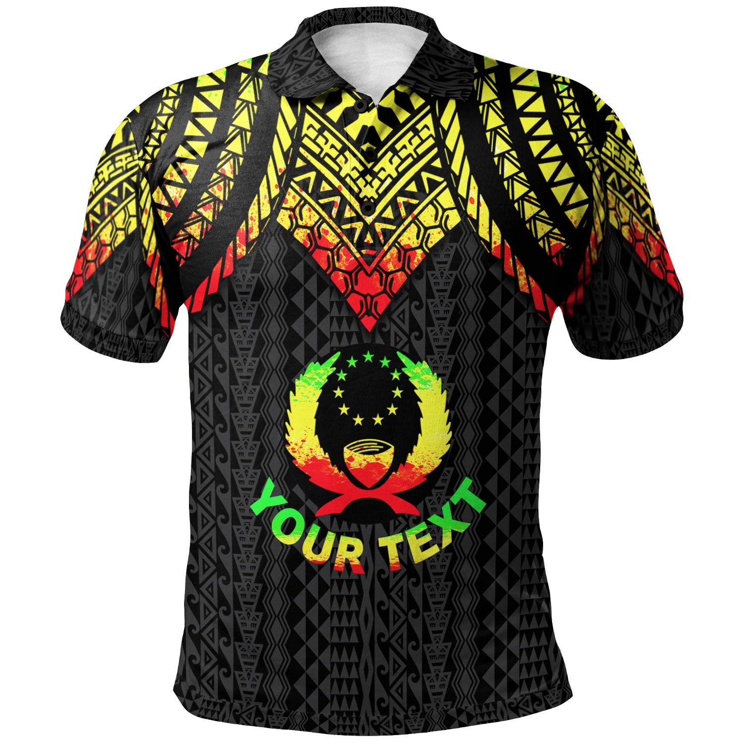 Pohnpei Custom Polo Shirt Polynesian Armor Style Reagge Unisex Reggae - Polynesian Pride