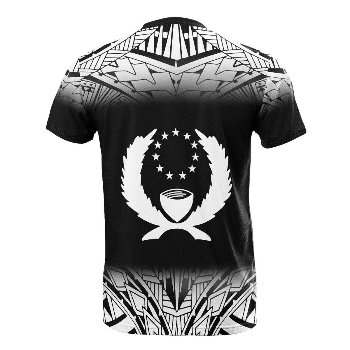 Pohnpei T Shirt Polynesian Fog Black Style - Polynesian Pride