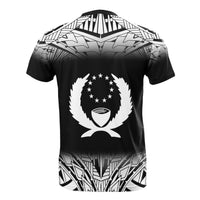 Pohnpei T Shirt Polynesian Fog Black Style - Polynesian Pride