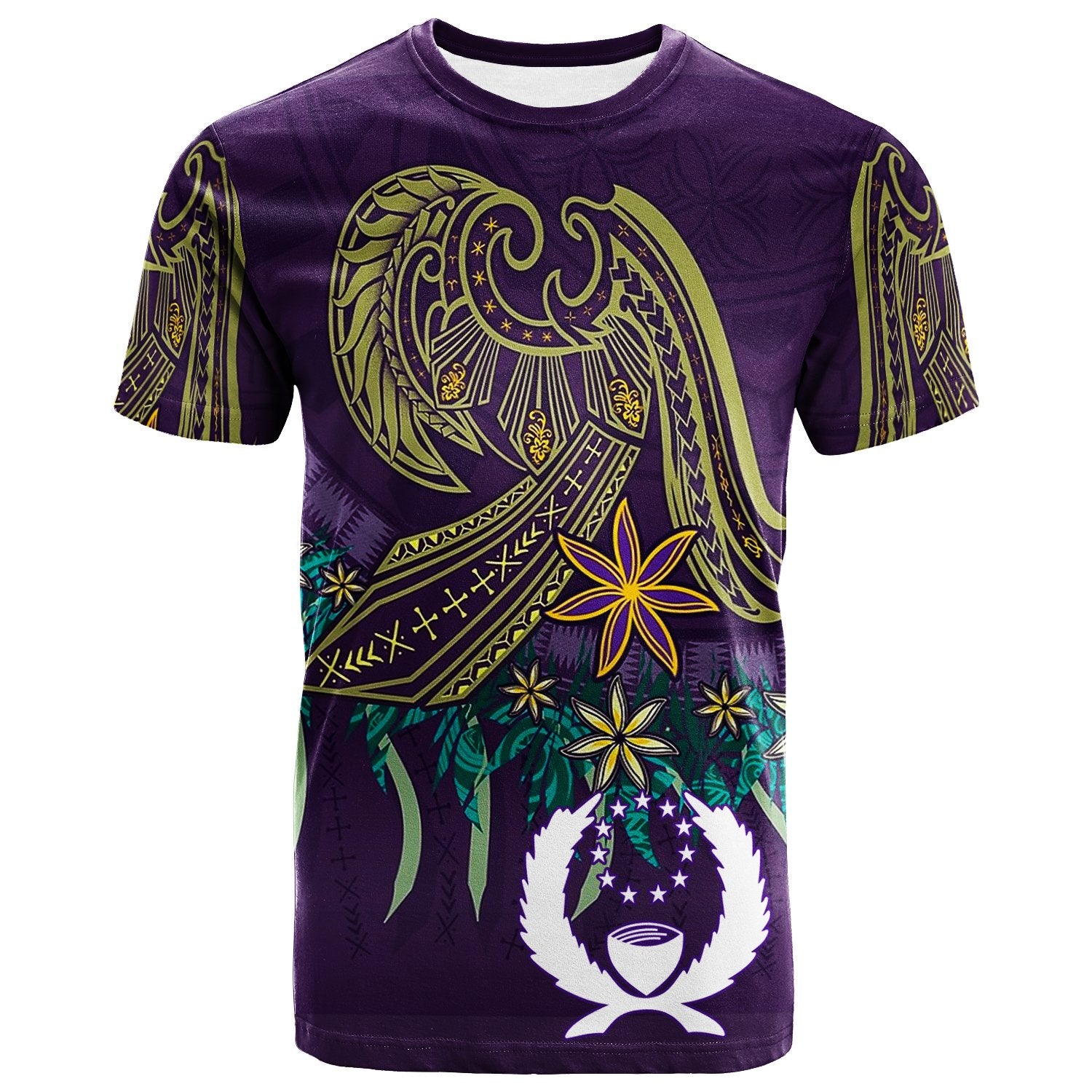 PohnpeiT Shirt Tropical Vintage Style Unisex Purple - Polynesian Pride