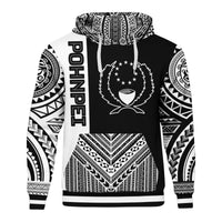 Pohnpei Hoodie Polynesian Special Black Style Unisex Black - Polynesian Pride