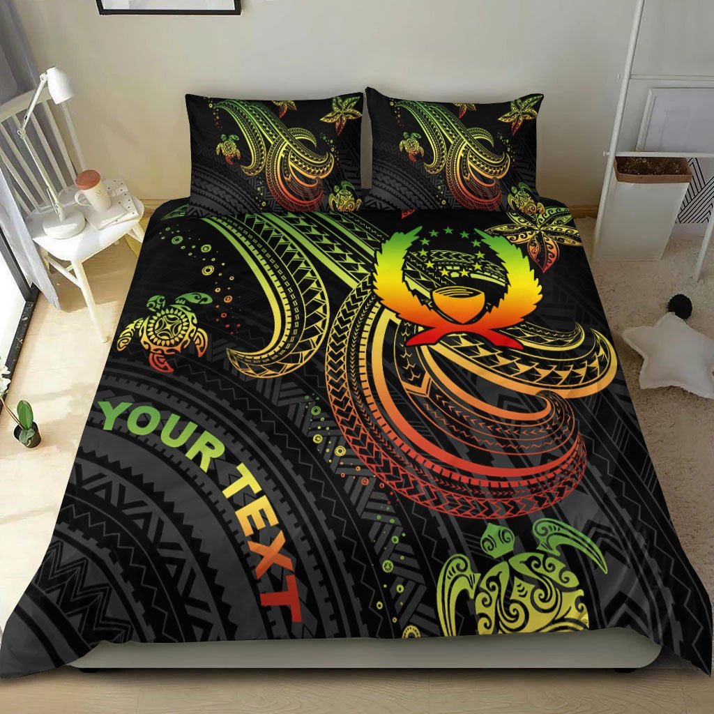 Pohnpei Custom Personalised Bedding Set - Reggae Turtle - Polynesian Pride