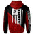 Custom Hoodie Polynesian Diagonal Pattern Red - Polynesian Pride