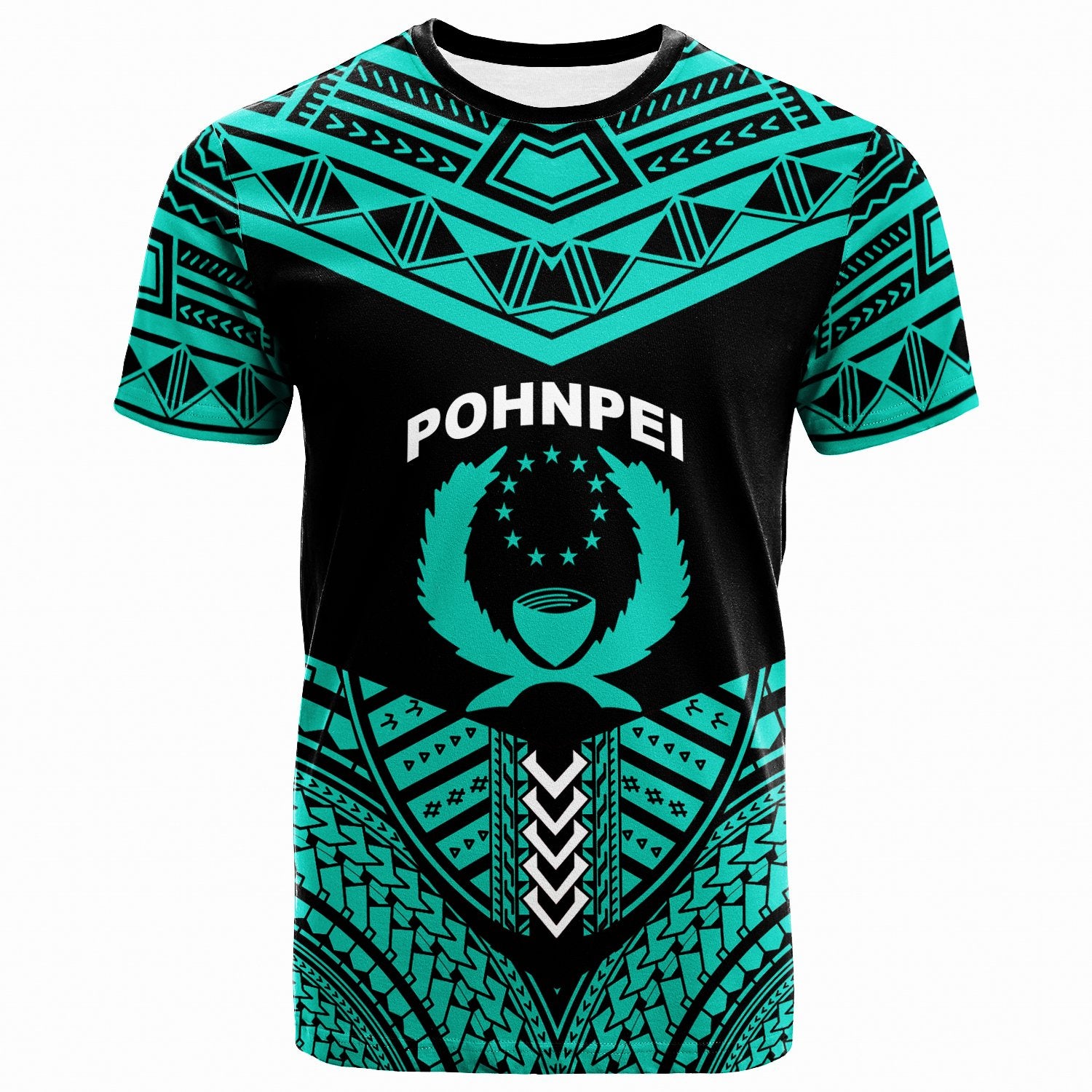 PohnpeiT Shirts Tribal Pattern Cool Style Green Color Unisex Art - Polynesian Pride