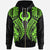 Pohnpei Zip up Hoodie Polynesian Lion Head Green Style Unisex Green - Polynesian Pride