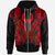 Pohnpei Zip up Hoodie Polynesian Lion Head Red Style Unisex Red - Polynesian Pride