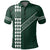 Hawaii Kakau Warrior Polynesian Football Polo Shirt Green - Polynesian Pride