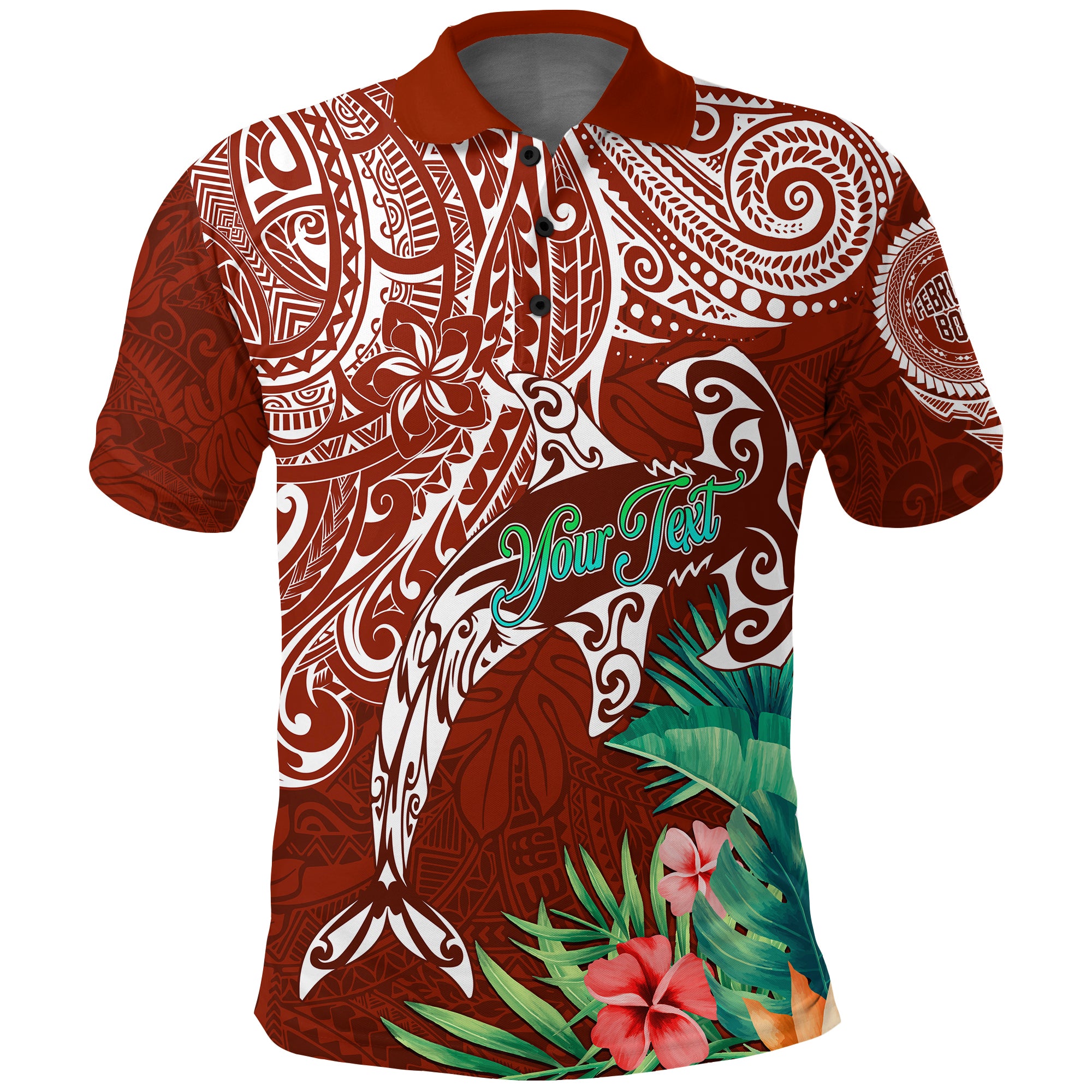 Custom Polynesian Birthday Polo Shirt Legends Are Born In February LT7 Unisex Red - Polynesian Pride