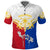 Custom Philippines Polo Shirt Tribal Mix Style LT7 White - Polynesian Pride