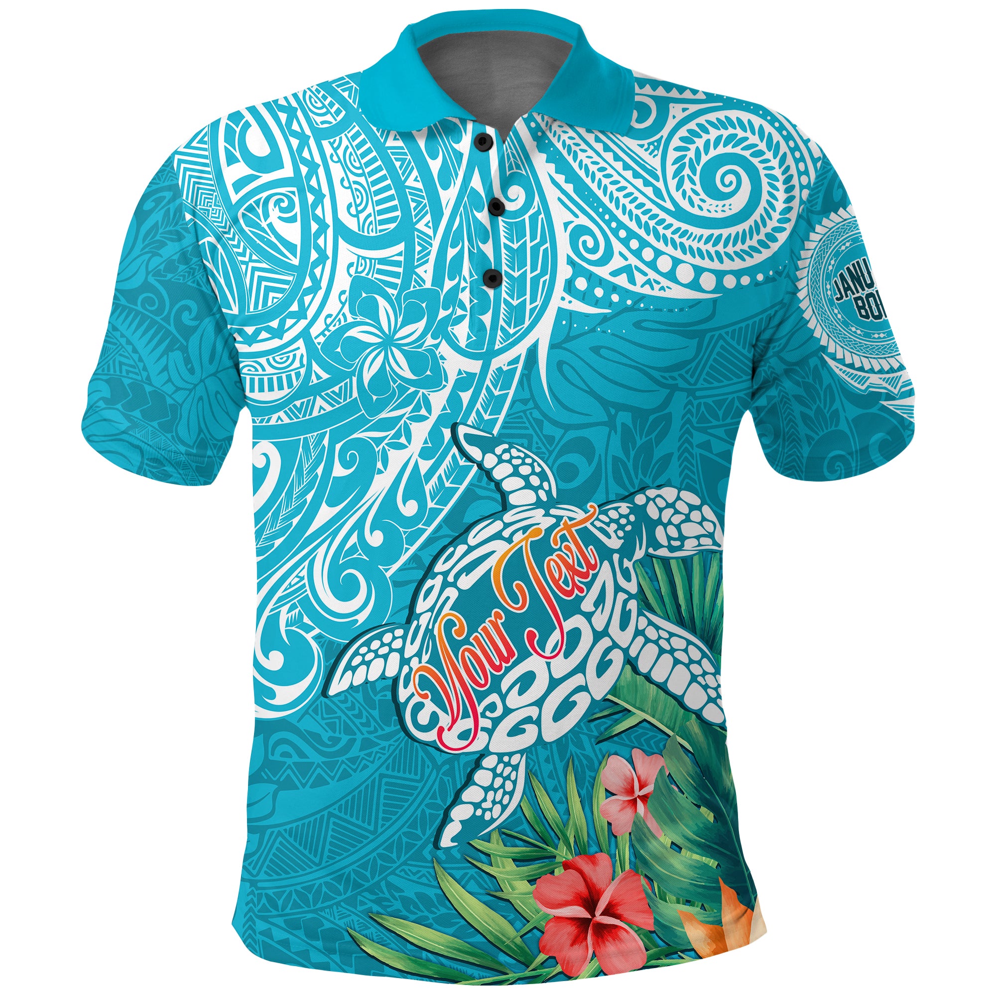 Custom Polynesian Birthday Polo Shirt Legends Are Born In January LT7 Unisex Cerulean - Polynesian Pride