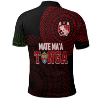 Custom Aussie Wallabies Mix Mate Maa Tonga Polo Shirt Ver 02 LT7 - Polynesian Pride