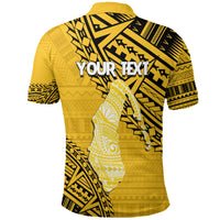 Cook Islands Tribal Custom Polo Shirt Island Map Aitutaki Island LT7 - Polynesian Pride