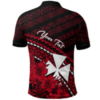 Wallis et Futuna Custom Polo Shirt Tapa Hibiscus Vibes LT7 - Polynesian Pride