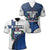 Custom American Samoa Rugby Polo Shirt Armor Style White Unisex White - Polynesian Pride