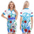 Special Samoa HRPP Party Polo Dress Tribal Samoan Hibiscus Design LT9 Blue - Polynesian Pride