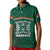 Custom Hawaii Warriors Football Polo Shirt Polynesian Palm and Hibiscus LT9 - Polynesian Pride