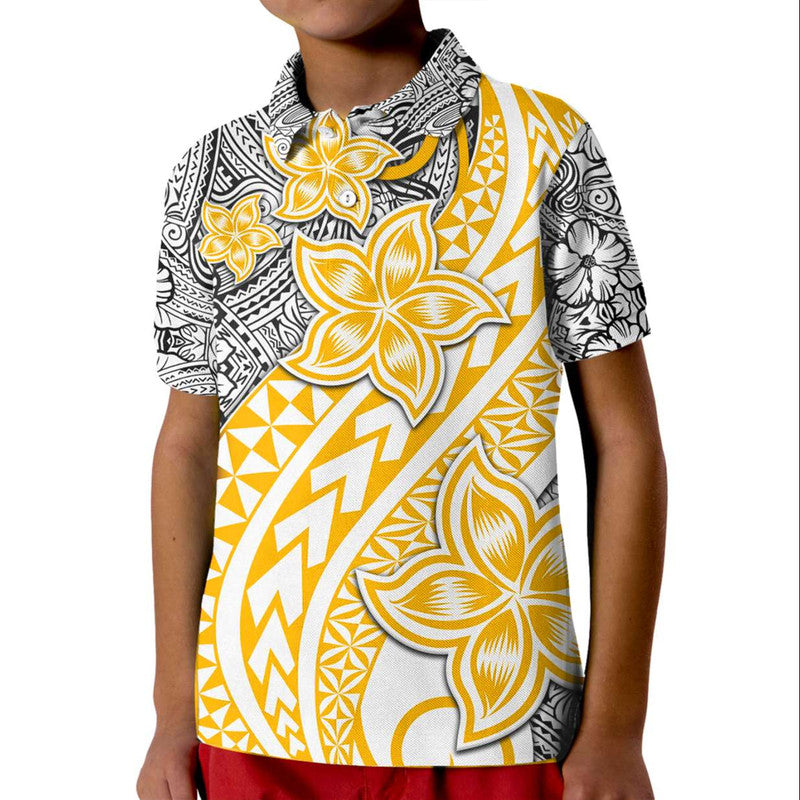 Traditional Polynesian Tribal Tattoo Retro Polo Shirt Yellow LT9 - Polynesian Pride