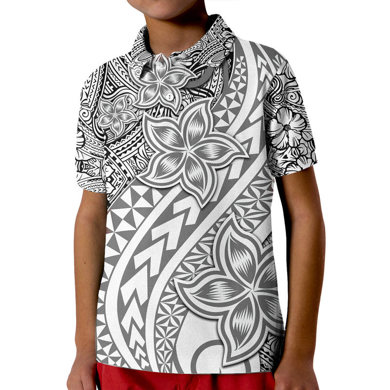 Traditional Polynesian Tribal Tattoo Retro Polo Shirt Grey LT9 - Polynesian Pride