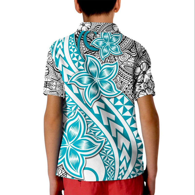 Traditional Polynesian Tribal Tattoo Retro Polo Shirt Turquoise LT9 - Polynesian Pride
