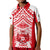 (Custom Text And Number) Tonga Rugby Sevens Kid Polo Shirt Coat of Arms Tribal Polynesian Pattern LT9 Kid Red - Polynesian Pride