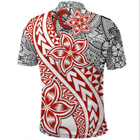 Traditional Polynesian Tribal Tattoo Retro Polo Shirt Red LT9 - Polynesian Pride