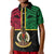 Vanuatu Kid Polo Shirt Tribal Vanuatu Coat Of Arms Flag Style LT9 Kid Black - Polynesian Pride