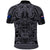 New Zealand Taiaha Maori Polo Shirt Minimalist Silver Fern All Black LT9 - Polynesian Pride