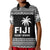 (Custom Text And Number) Fiji Rugby Sevens Kid Polo Shirt Simple Style LT9 Kid Blue - Polynesian Pride