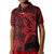 Custom Hawaii Polo Shirt Shark and Turtle Mix Kakau Red LT9 - Polynesian Pride