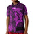 Custom Hawaii Polo Shirt Shark and Turtle Mix Kakau Purple LT9 - Polynesian Pride