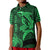 Custom Hawaii Polo Shirt Shark and Turtle Mix Kakau Green LT9 - Polynesian Pride